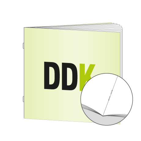 Broschüren Drahtheftung Quadrat